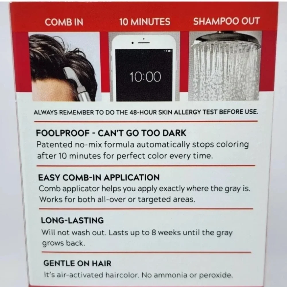 Just For Men Easy Comb-In Hair Color #A-30 Light-Medium Brown Lot Of 2.